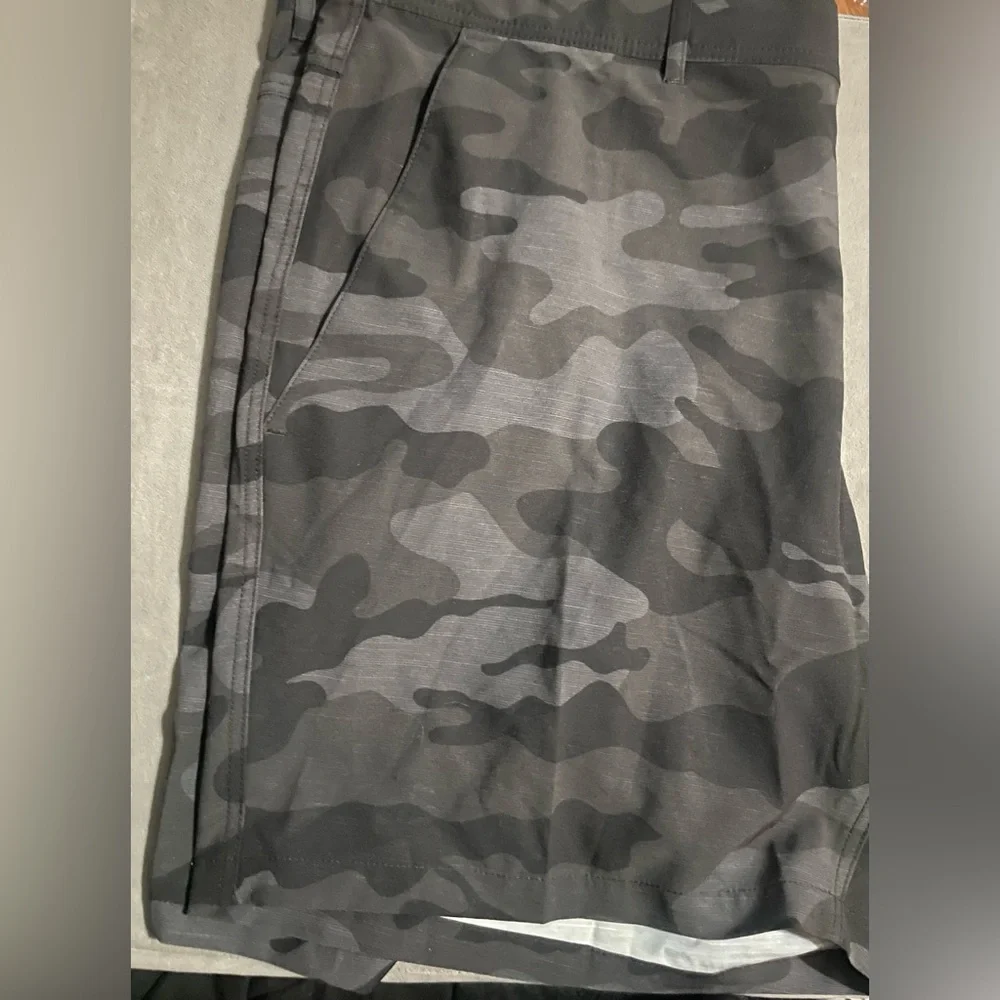 George Big & Tall Men’s Black Camo Shorts! NWT!‎